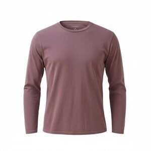 ✨ Goodlife Basics Long Sleeve Crew Tee | Burgundy | Size M